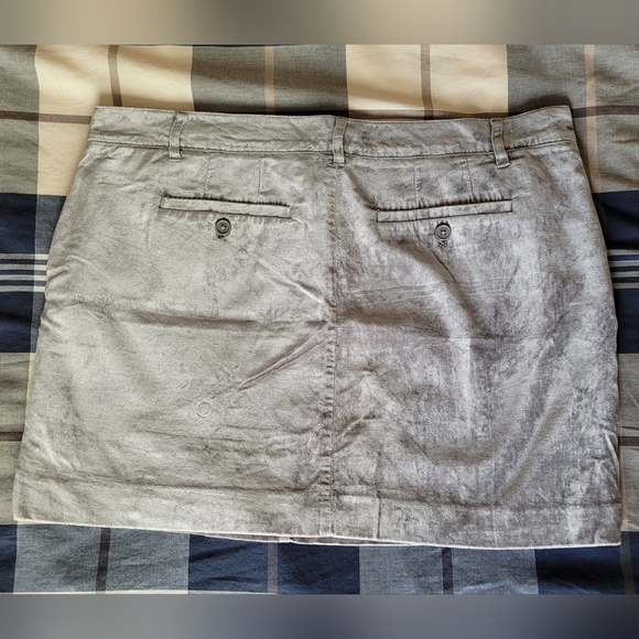 Jacob silver/grey velvet mini skirt, US 14 - Picture 3 of 9